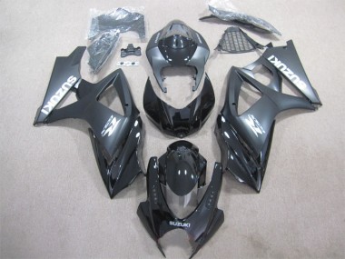 Schwarz GSXR 1000 K7 2007-2008 Vollverkleidung