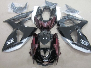 Schwarz GSXR 1000 K9 2009-2016 Verkleidungen Komplett Sets