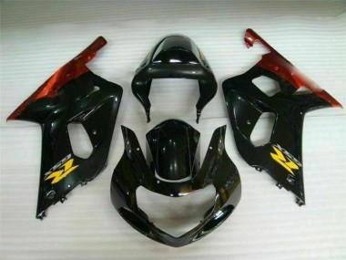 Schwarz GSXR 600 / 750 K1 K2 K3 2001-2003 Verkleidungen & Plastik