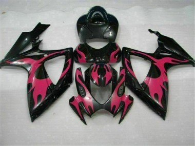 Schwarz GSXR 600 / 750 K6 2006-2007 Motorrad Verkleidungen