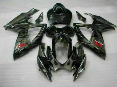 Schwarz GSXR 600 / 750 K6 2006-2007 Verkleidung & Plastik