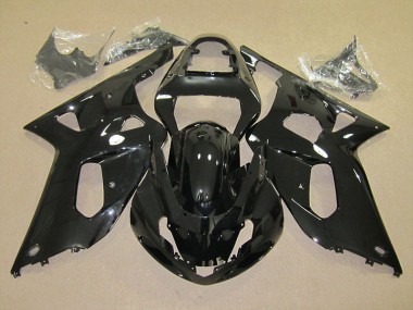 Schwarz GSXR 600 K1 K2 K3 2001-2003 Verkleidungen