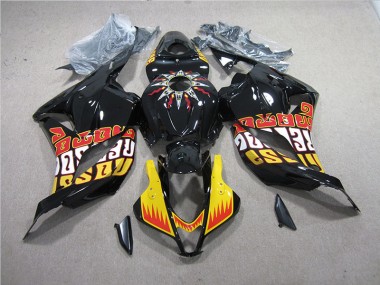 Schwarz Gelb CBR 600 RR 2009-2012 Verkleidung