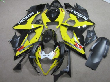 Schwarz Gelb GSXR 1000 K5 2005-2006 Verkleidungen