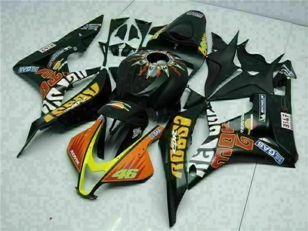 Schwarz Gelb Repsol 46 CBR 600 RR 2007-2008 Verkleidungen Schwarz Gelb Repsol 46 CBR 600 RR 2007-2008 Verkleidungen