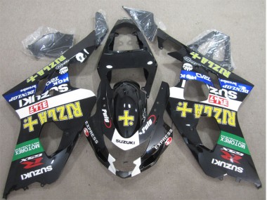 Schwarz Gelb Rizla GSXR 600 K4 2004-2005 Verkleidungen