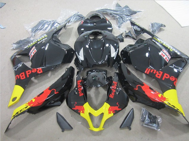 Schwarz Gelb Rot Bull CBR 600 RR 2009-2012 Verkleidungen Schwarz Gelb Rot Bull CBR 600 RR 2009-2012 Verkleidungen