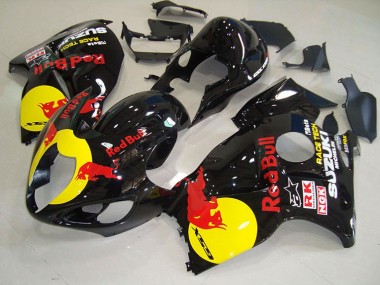 Schwarz Gelb Rot Bull GSXR 1300 Hayabusa 1996-2007 Verkleidungen