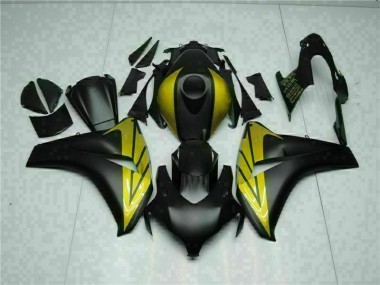 Schwarz Gold CBR 1000 RR 2008-2011 Verkleidungen
