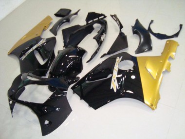 Schwarz Gold ZX12R 2000-2001 Verkleidungen