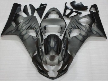 Schwarz Grau GSXR 600 / 750 K4 2004-2005 Verkleidungen