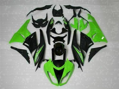Schwarz Grün 636 ZX6R 2009-2012 Verkleidungen