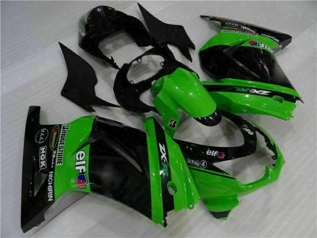 Schwarz Grün EX250 2008-2012 Vollverkleidung Schwarz Grün EX250 2008-2012 Vollverkleidung