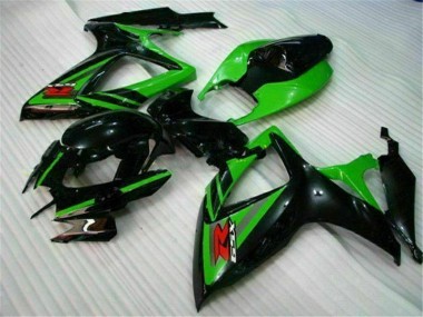 Schwarz Grün GSXR 600 / 750 K6 2006-2007 Verkleidungen