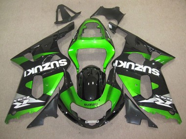 Schwarz Grün GSXR 600 K1 K2 K3 2001-2003 Verkleidungen