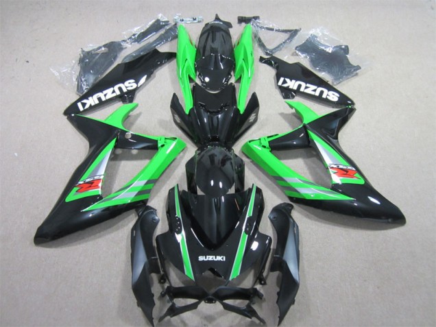 Schwarz Grün GSXR 600 K6 2006-2007 Verkleidungen Schwarz Grün GSXR 600 K6 2006-2007 Verkleidungen