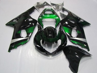 Schwarz Grün GSXR 750 K1 K2 K3 2001-2003 Verkleidungen