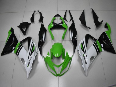 Schwarz Grün Weiß ZX6R 2013-2018 Verkleidungen