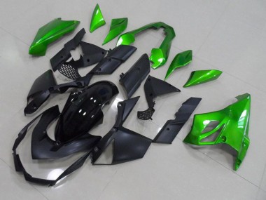 Schwarz Grün Z1000 2007-2009 Verkleidungen