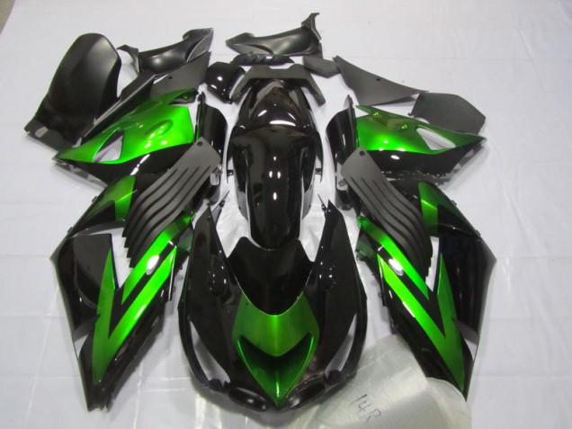 Schwarz Grün ZX14R ZZR 1400 2006-2011 Verkleidungen