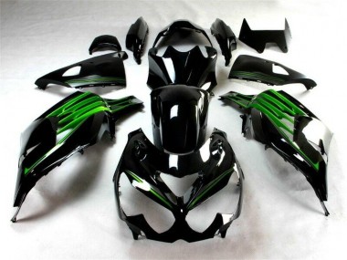 Schwarz Grün ZX14R ZZR 1400 2012-2021 Verkleidungen