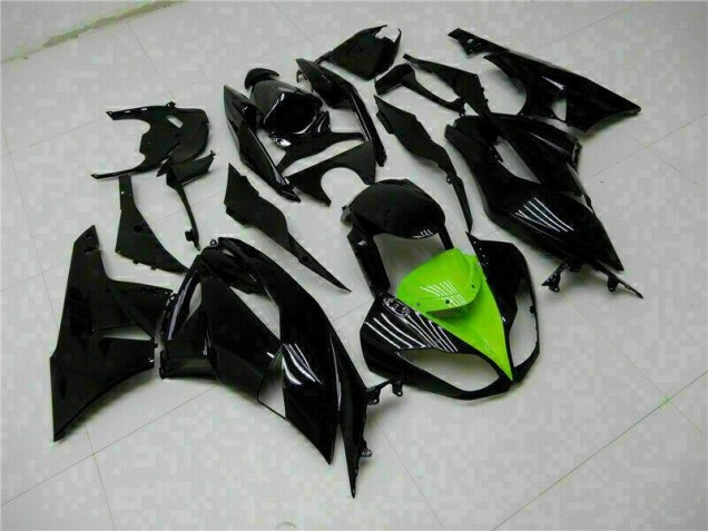 Schwarz Grün ZX6R 2009-2012 Verkleidung Schwarz Grün ZX6R 2009-2012 Verkleidung