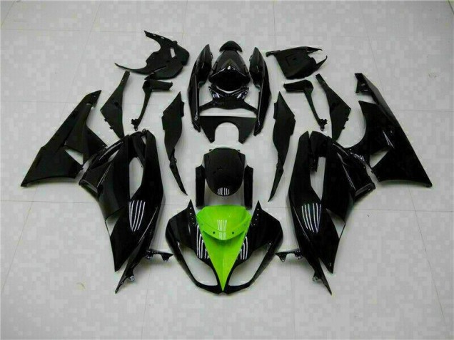 Schwarz Grün ZX6R 2009-2012 Verkleidung Schwarz Grün ZX6R 2009-2012 Verkleidung