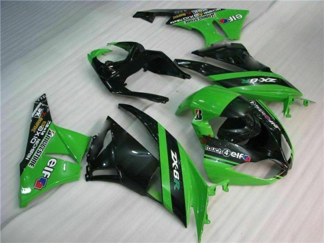 Schwarz Grün ZX6R 2009-2012 Verkleidungen Komplett Sets Schwarz Grün ZX6R 2009-2012 Verkleidungen Komplett Sets