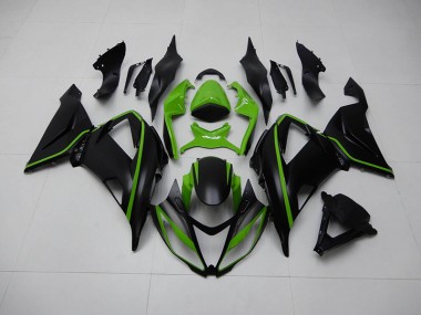 Schwarz Grün ZX6R 2013-2018 Verkleidung