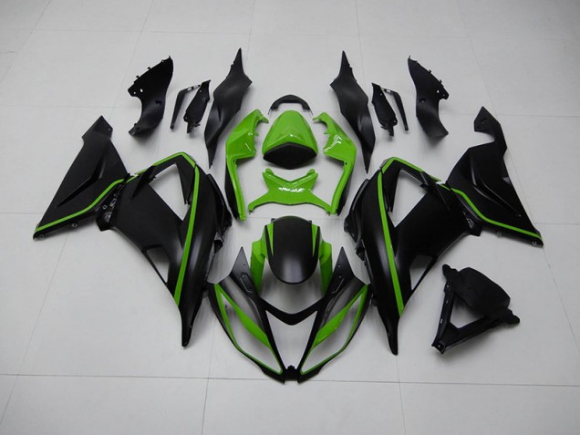 Schwarz Grün ZX6R 2013-2018 Verkleidung