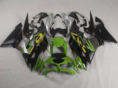 Schwarz Grün ZX6R 2019-2023 Verkleidungen