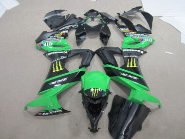Schwarz Grünes Monster ZX10R 2008-2010 Verkleidungen