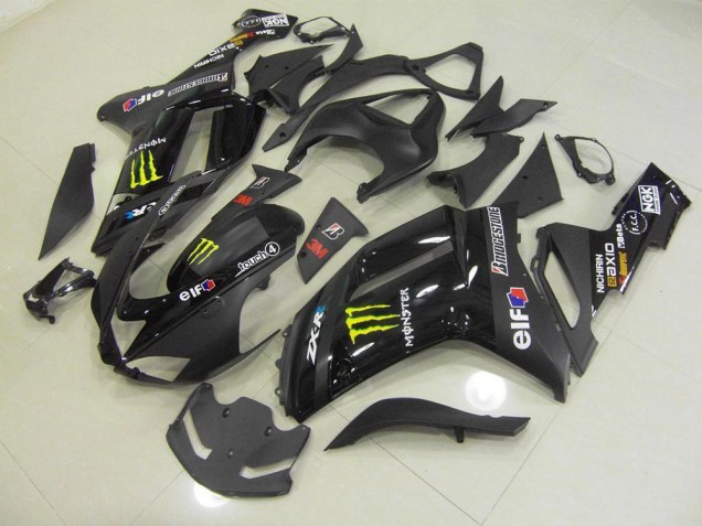 Schwarz Monster ZX6R 2007-2008 Verkleidungen Schwarz Monster ZX6R 2007-2008 Verkleidungen