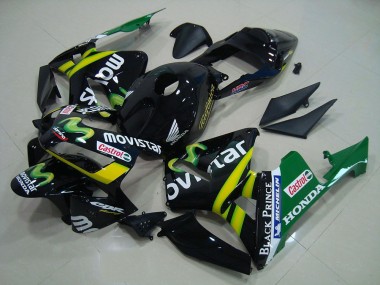 Schwarz Movistar CBR 600 RR 2003-2004 Verkleidungen