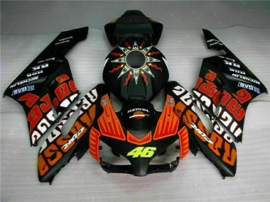 Schwarz Orange CBR 1000 RR 2004-2005 Verkleidungen