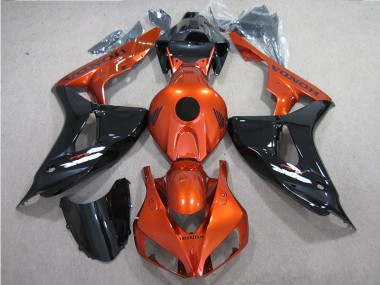 Schwarz Orange CBR 1000 RR 2006-2007 Verkleidungen