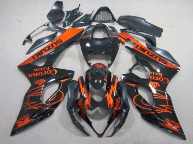 Schwarz Orange Corona Extra GSXR 1000 K5 2005-2006 Verkleidungen