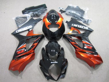 Schwarz Orange GSXR 1000 K7 2007-2008 Verkleidung