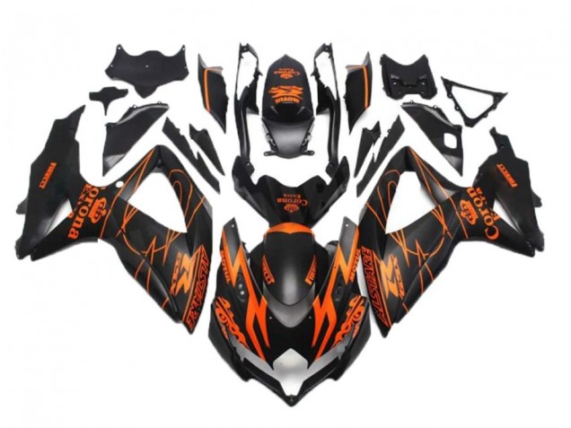 Schwarz Orange GSXR 600 / 750 K8 2008-2010 Verkleidungen Schwarz Orange GSXR 600 / 750 K8 2008-2010 Verkleidungen