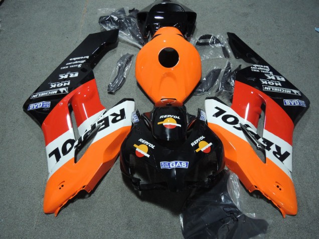 Schwarz Orange Repsol CBR 1000 RR 2004-2005 Verkleidung Schwarz Orange Repsol CBR 1000 RR 2004-2005 Verkleidung