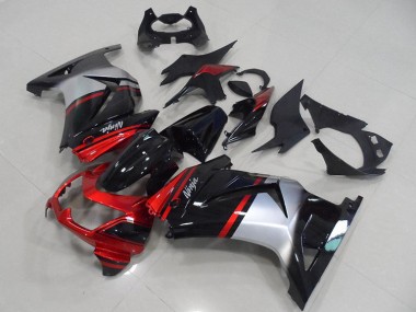 Schwarz Orange ZX 250R 2008-2012 Verkleidungen