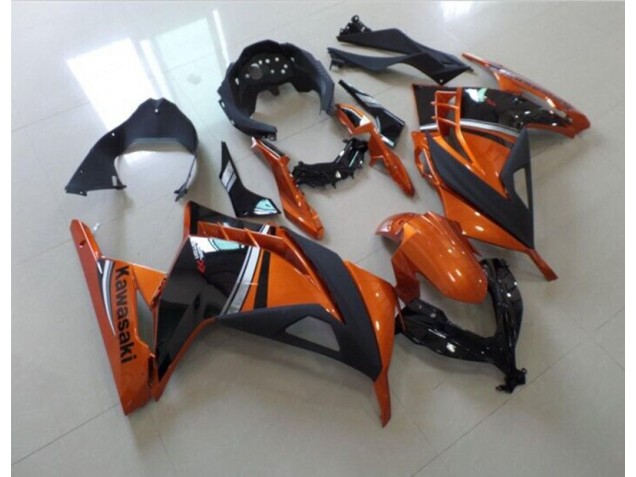 Schwarz Orange ZX 300R 2013-2016 Verkleidungen Schwarz Orange ZX 300R 2013-2016 Verkleidungen