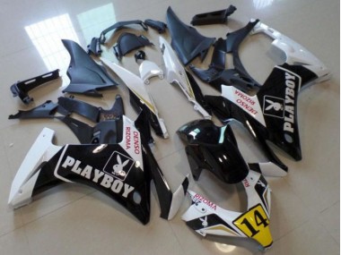 Schwarz Playboy 14 CBR 500 RR 2013-2015 Verkleidungen