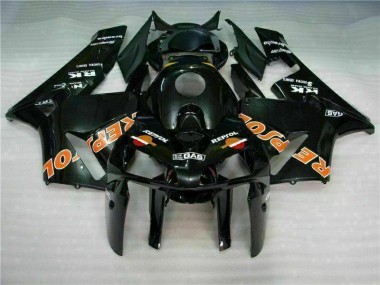 Schwarz Repsol CBR 600 RR 2005-2006 Verkleidungen