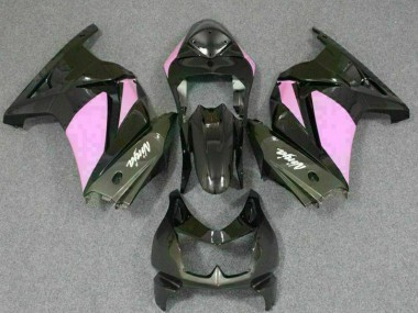 Schwarz Rosa Ninja EX250 2008-2012 Verkleidungen