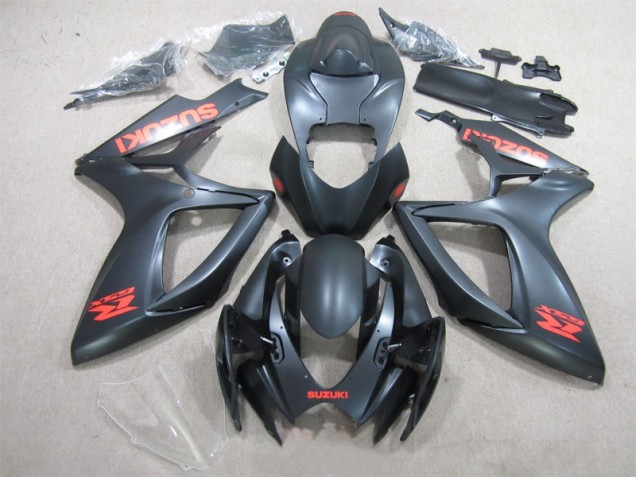 Schwarz Rot Aufkleber GSXR 600 K6 2006-2007 Verkleidungen Schwarz Rot Aufkleber GSXR 600 K6 2006-2007 Verkleidungen