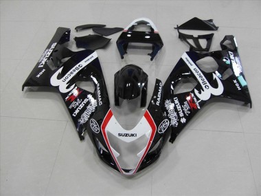 Schwarz Rot Beacon GSXR 750 K4 2004-2005 Verkleidungen