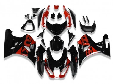 Schwarz Rot GSXR 1000 2017-2023 Verkleidung