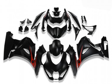 Schwarz Rot GSXR 1000 2017-2023 Verkleidungen