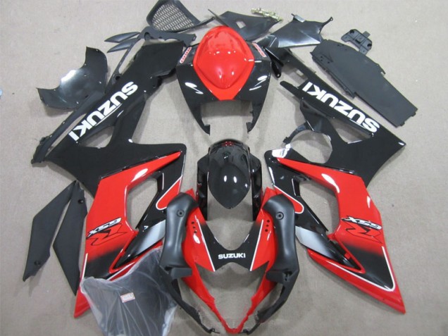 Schwarz Rot GSXR 1000 K5 2005-2006 Verkleidungen